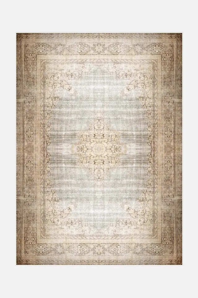 teppana-kimia-vintage-teppich-waschbarer-boho-teppich-mit-rutschfester-matte-50- image 1