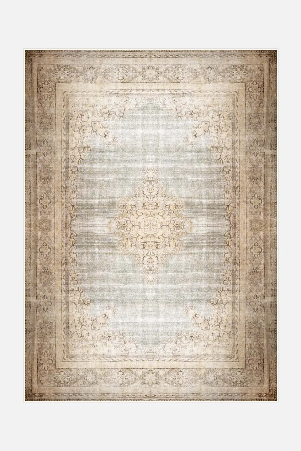 teppana-kimia-vintage-teppich-waschbarer-boho-teppich-mit-rutschfester-matte-50- image 1