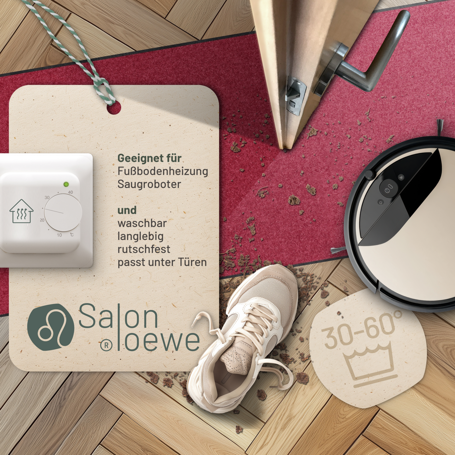salonloewe-weinrot-teppich-60-x-180-cm-langlebiger-l-ufer-in-burgunderrot-mit-ru image 3