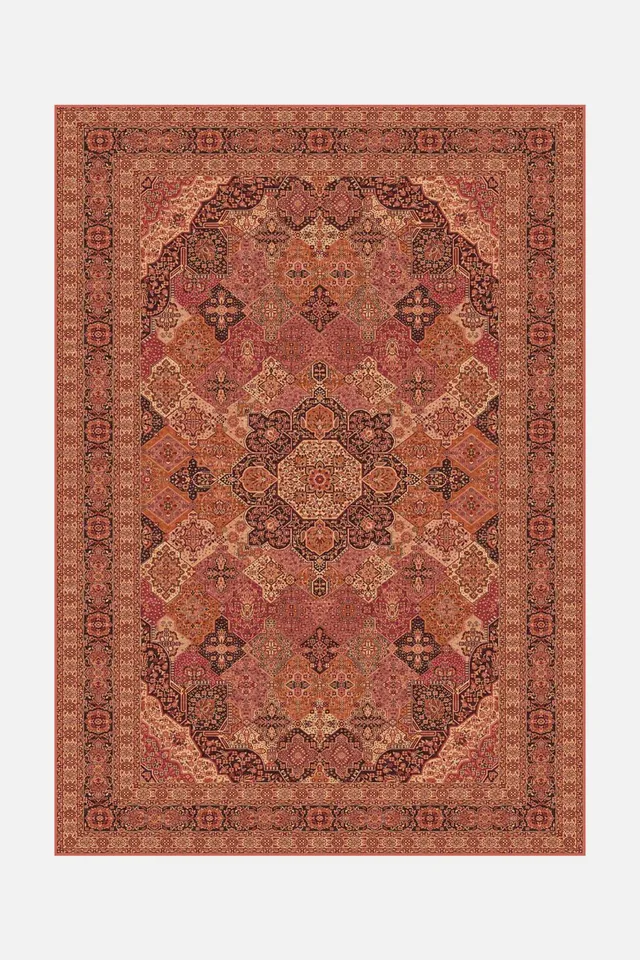 teppana-rachel-fuchs-waschbarer-teppich-persisch-rot image 1