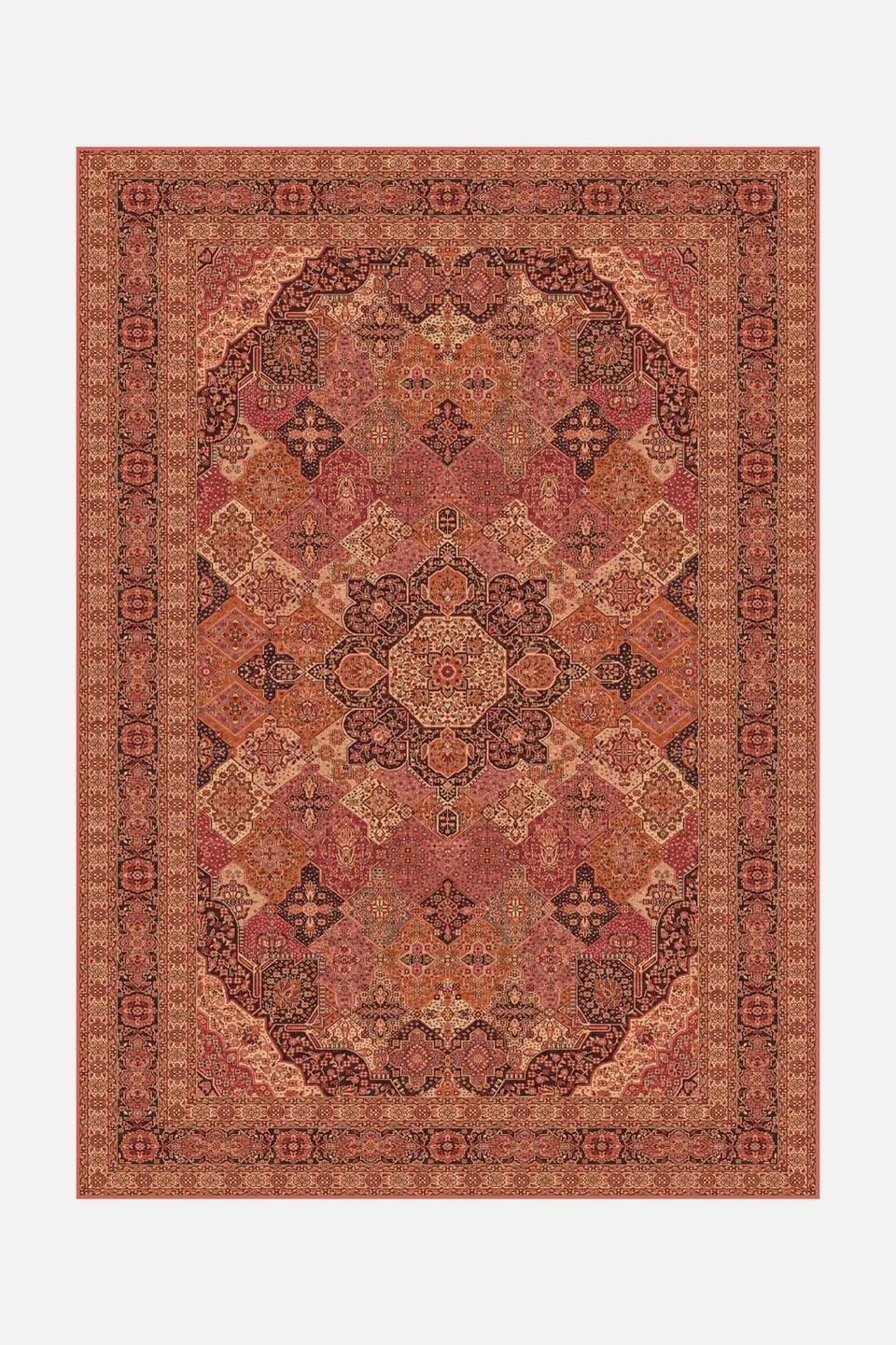 teppana-rachel-fuchs-waschbarer-teppich-persisch-rot image 1