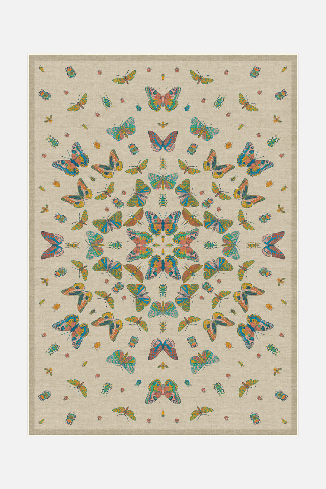 teppana-schmetterling-bunt-teppich-waschbarer-flora-teppich-beige-blau image 1