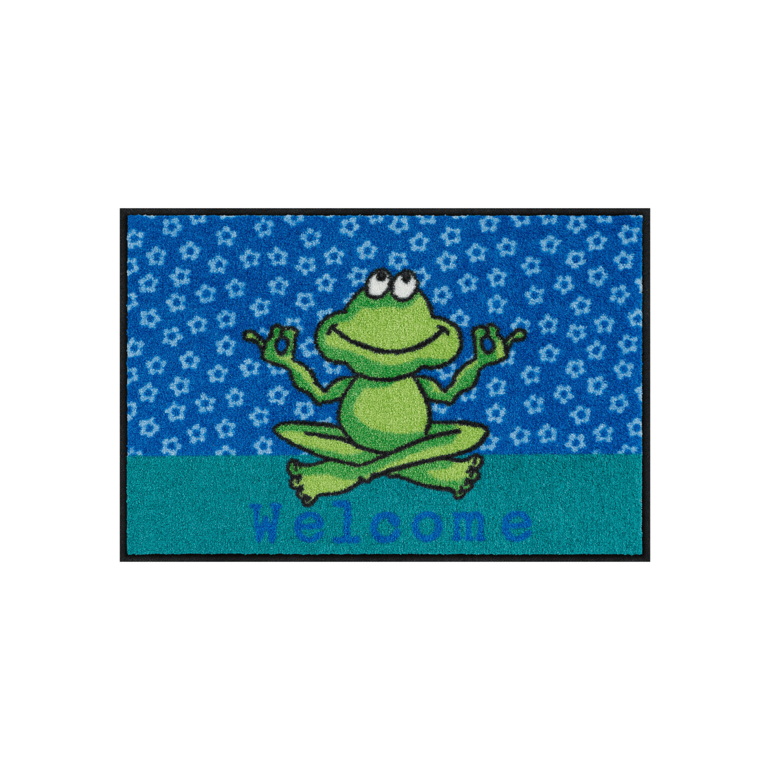 salonloewe-yoga-frosch-eingangsmatte-50-x-75-cm-fu-matte-mit-rutschfestem-gummir image 1