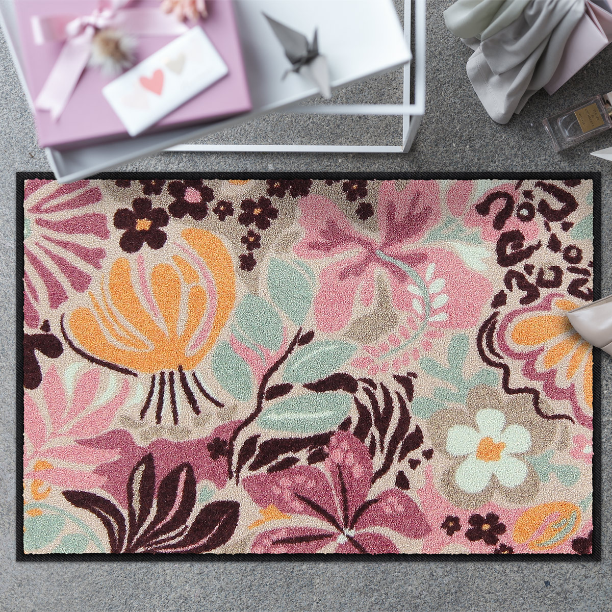 salonloewe-mingled-flowers-eingangsmatte-50-x-75-cm-waschbare-schmutzfangmatte-m image 2