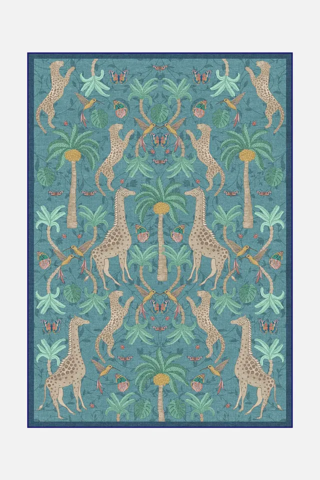 teppana-savanne-blau-waschbarer-teppich-mehrfarbig-modern image 1
