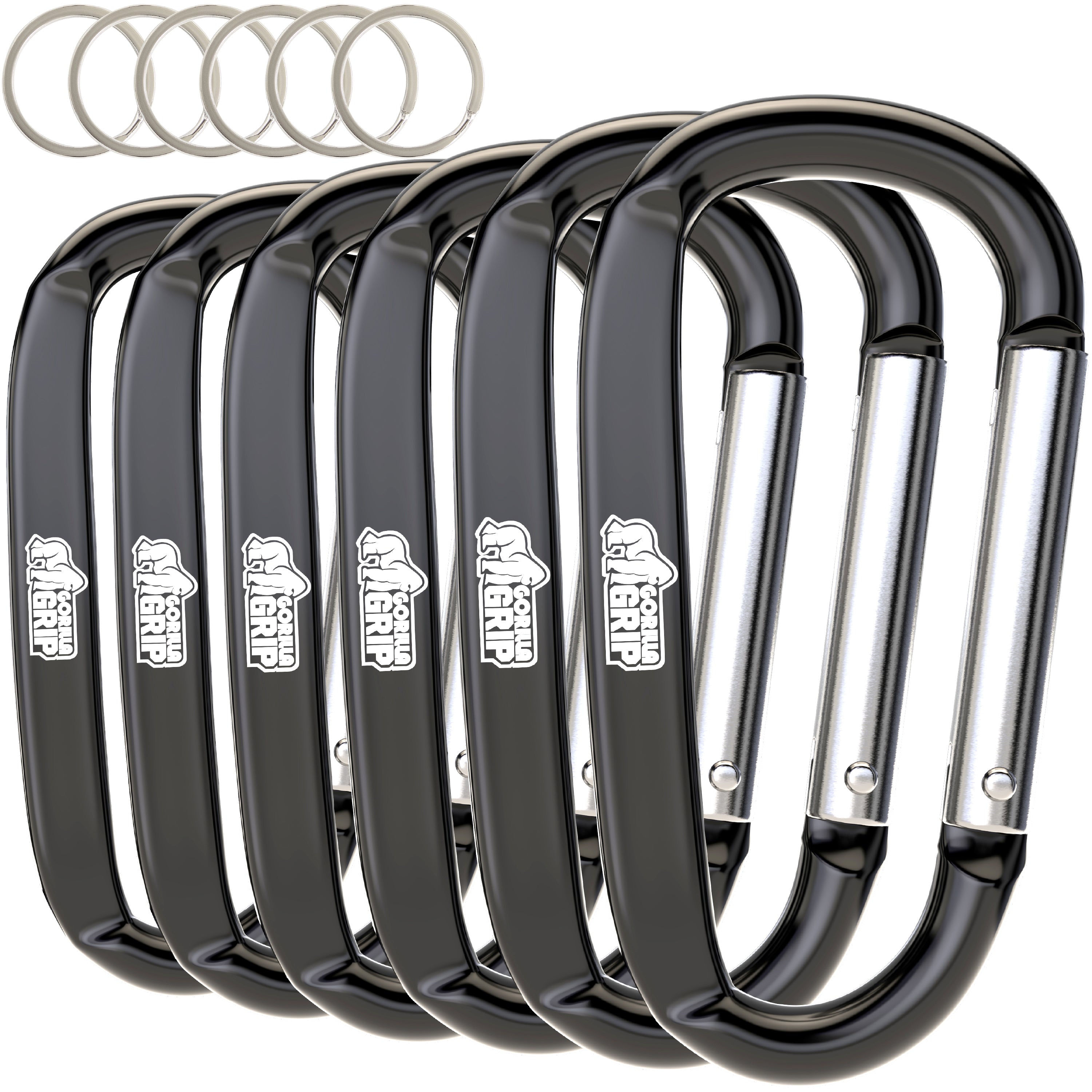 gorilla-grip-carabiners-karabinerhaken-aluminium-170-lbs image 2