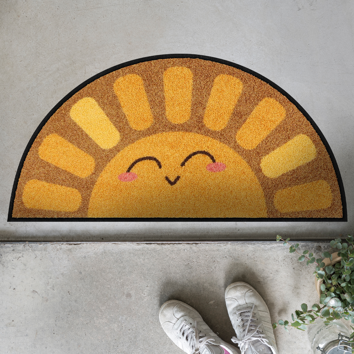 salonloewe-sun-smile-sonderform-fu-matte-42-x-85-cm-fr-hliche-innenmatte-mit-eff image 3