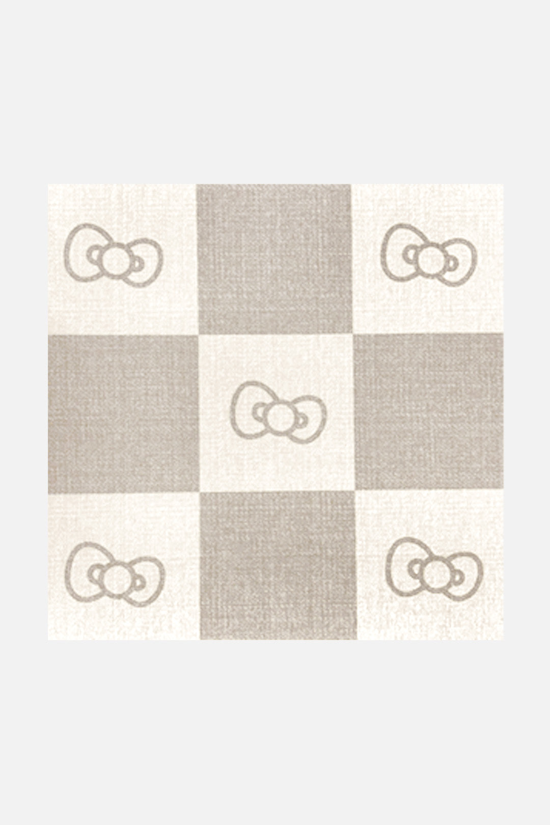 teppana-hello-kitty-karo-natur-teppich-waschbarer-kinder-teppich image 7