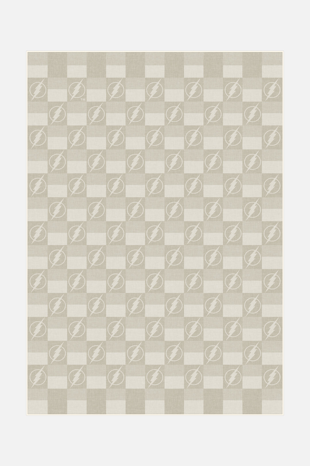 teppana-the-flash-karo-beige-teppich-waschbarer-kinder-indoor-teppich-in-beige-b image 1