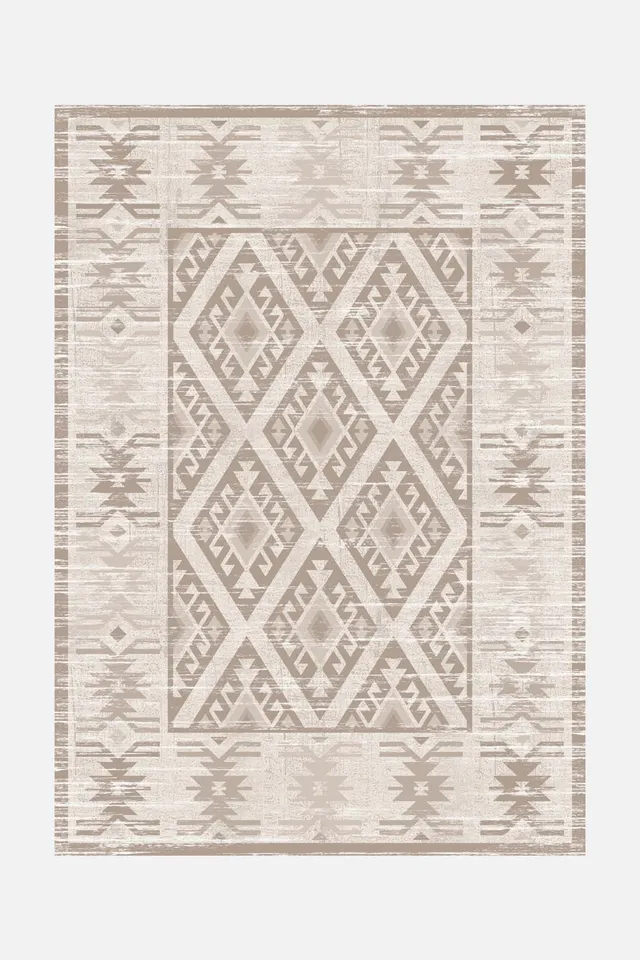teppana-kolaya-beige-teppich-waschbarer-marokko-teppich-klassisch image 1