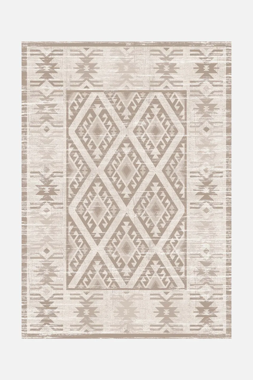 teppana-kolaya-beige-teppich-waschbarer-marokko-teppich-klassisch image 1