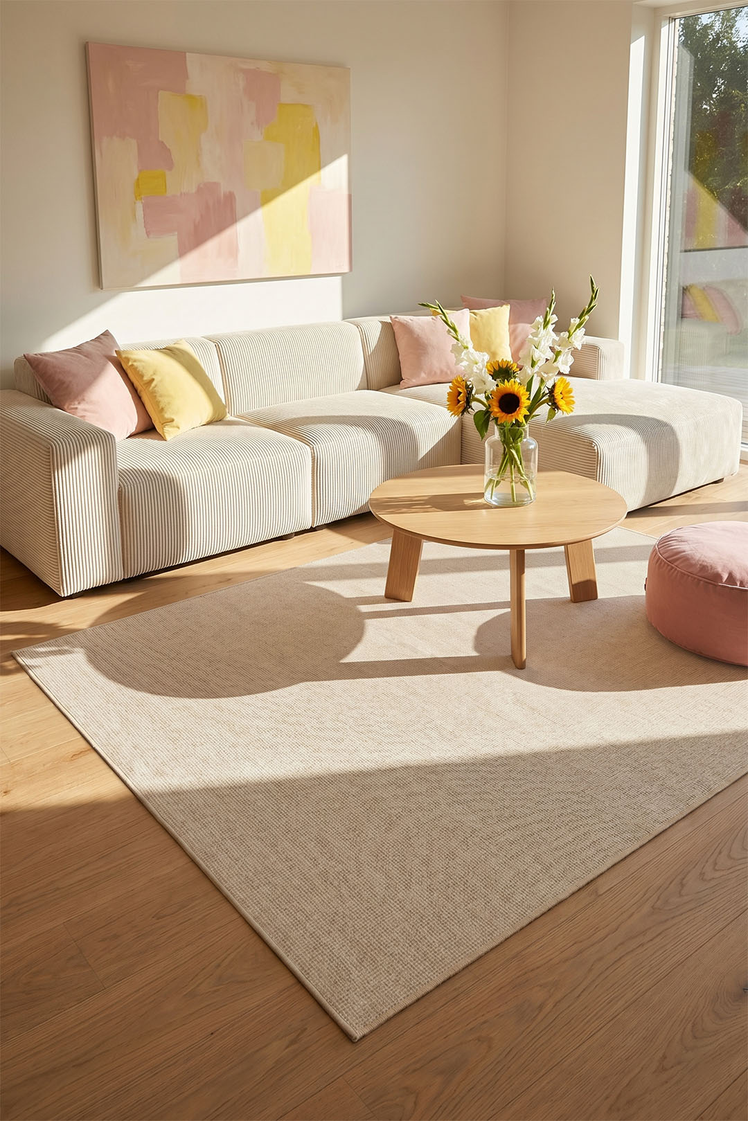 teppana-jute-haptik-mono-creme-teppich-waschbar image 7