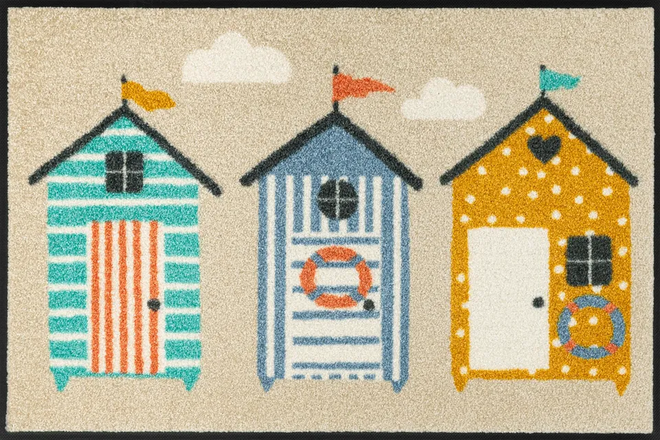 wash-dry-design-fu-matte-beachhut-50x75-cm-waschbare-sauberlaufmatte-in-bunten-f image 1