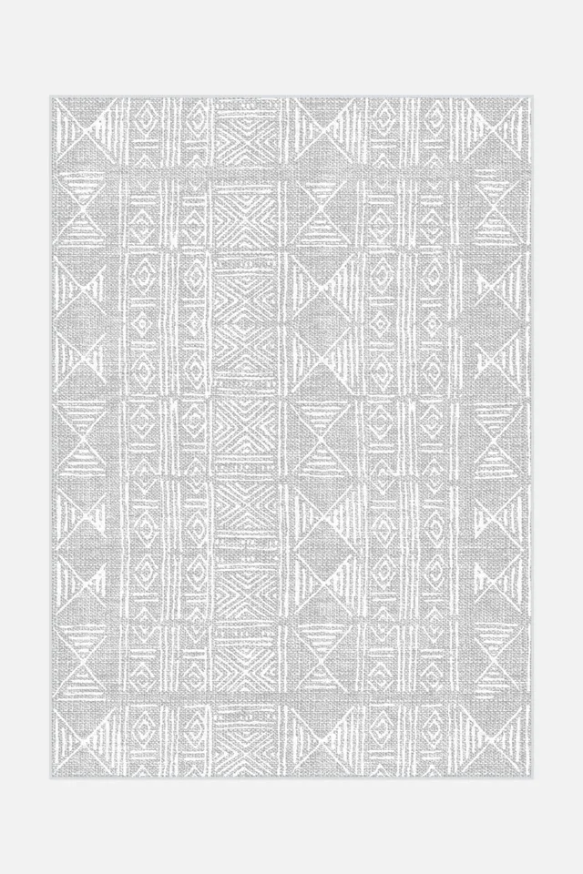 teppana-antik-grau-waschbarer-geometrisch-teppich image 1