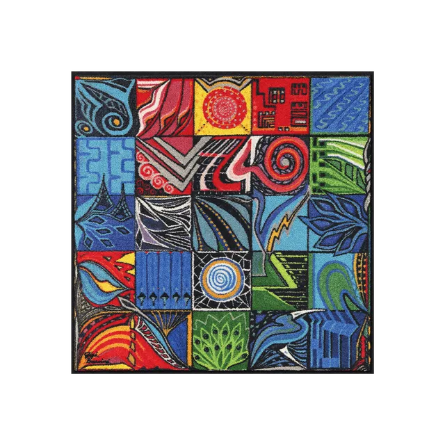 salonloewe-gemelli-teppich-85-x-85-cm-quadratische-designmatte-mit-kunstmotiv image 1