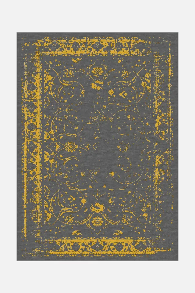 teppana-alea-gold-teppich-waschbarer-modern-teppich image 1