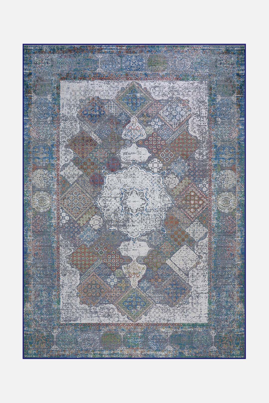 teppana-duva-teal-teppich-waschbarer-l-ufer-mit-rutschschutz image 1