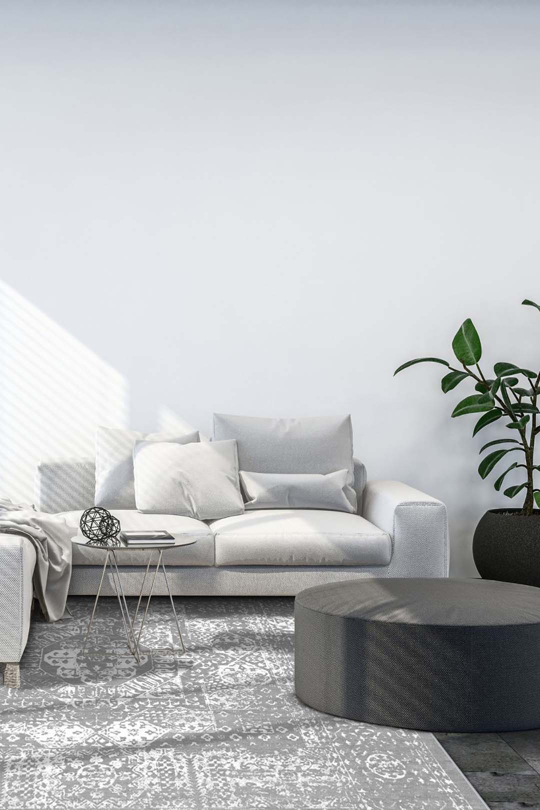 teppana-emily-klassisch-teppich-waschbarer-indoor-teppich-in-grau-silber-inkl-ru image 4