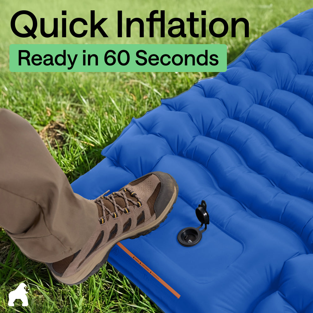 gorilla-grip-inflatable-sleeping-mat-aufblasbare-isomatte-8-9-cm image 8