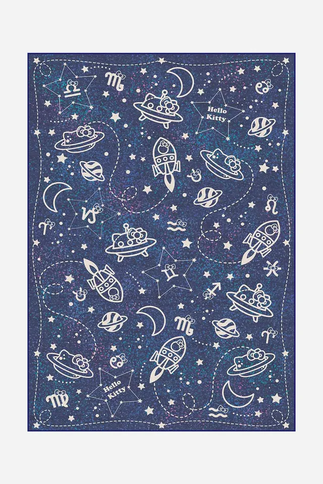 teppana-hello-kitty-sternbild-galaxie-teppich-waschbarer-kinderteppich-66-65-sta image 1