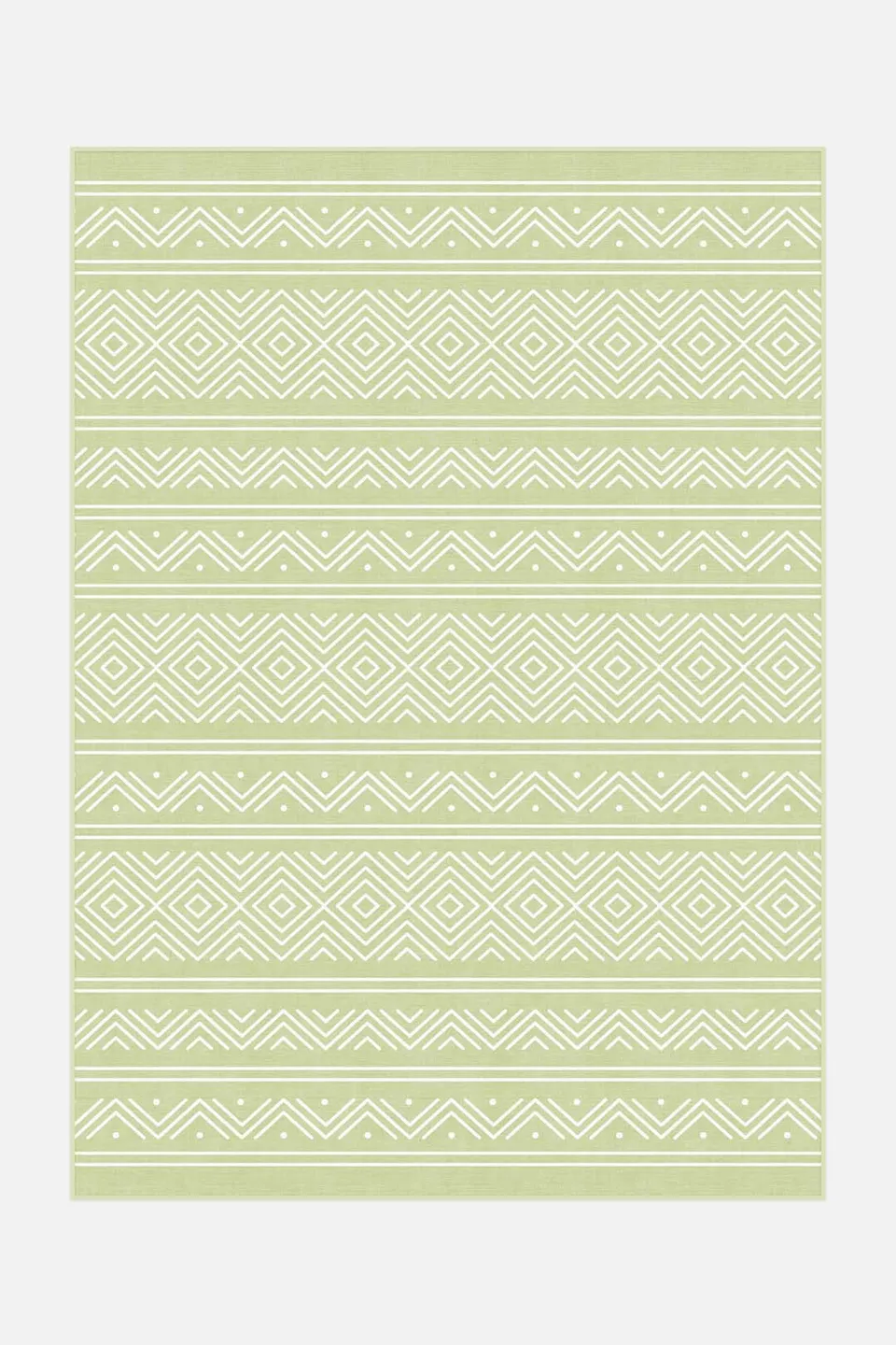 teppana-outdoor-aztek-gr-n-teppich-waschbar-inkl-rutschfester-matte image 1