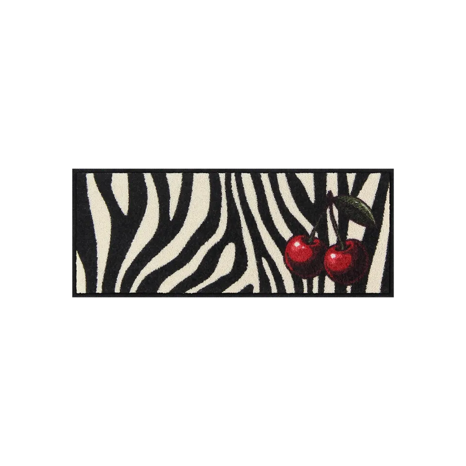 salonloewe-cherry-cherry-zebra-eingangsmatte-minimatte-30-x-75-cm-schwarz-wei-wa image 1