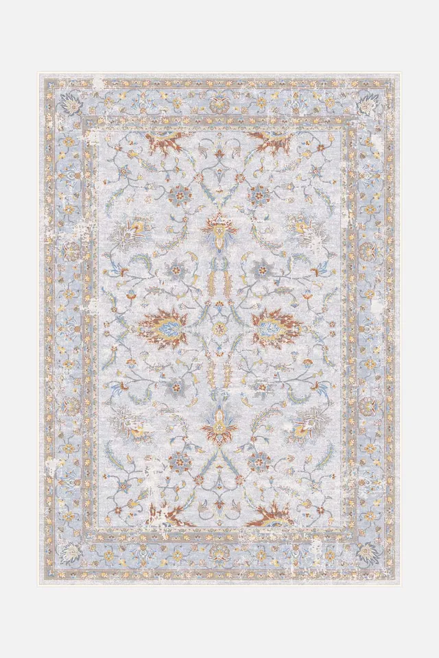 teppana-marvie-bromelie-teppich-waschbarer-inoor-teppich-mit-floralem-design-meh image 1