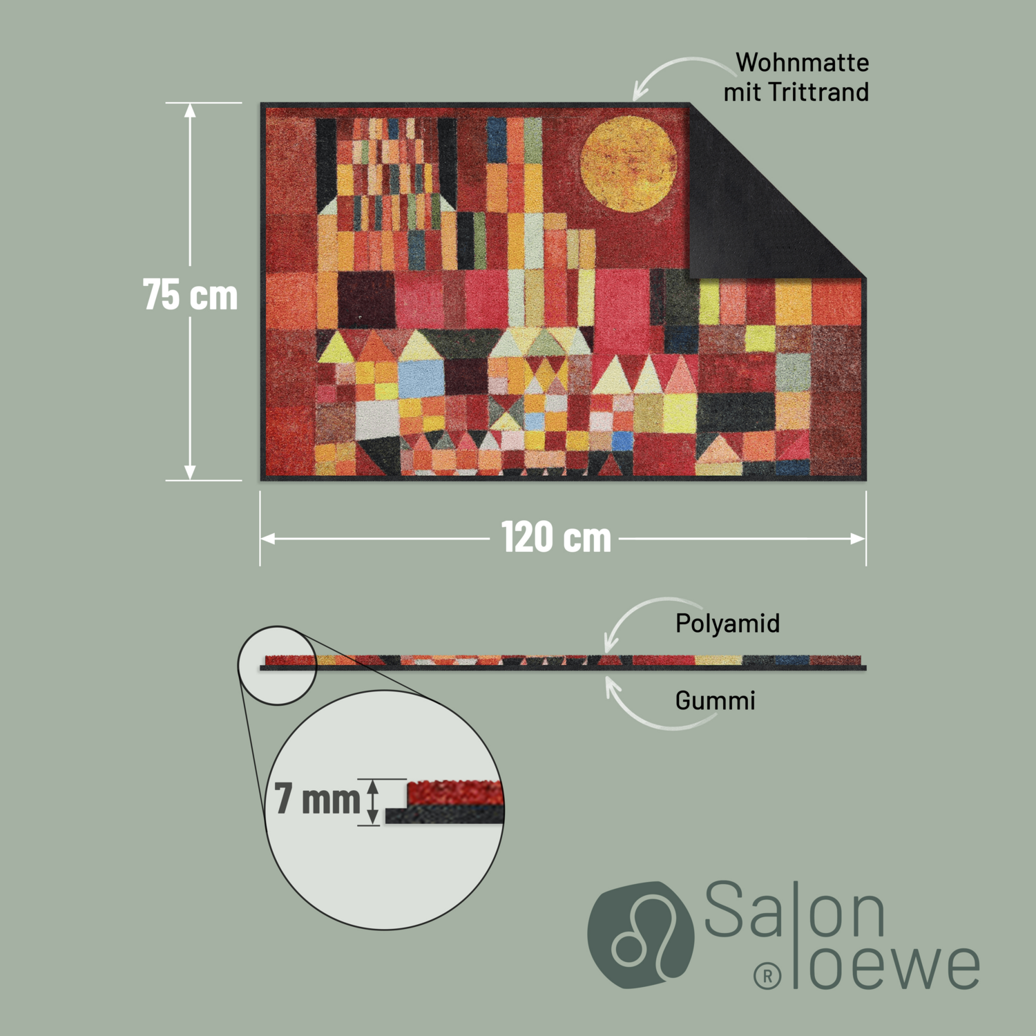 salonloewe-castle-and-sun-teppich-75-x-120-cm-kunstteppich-mit-geometrischem-mon image 4