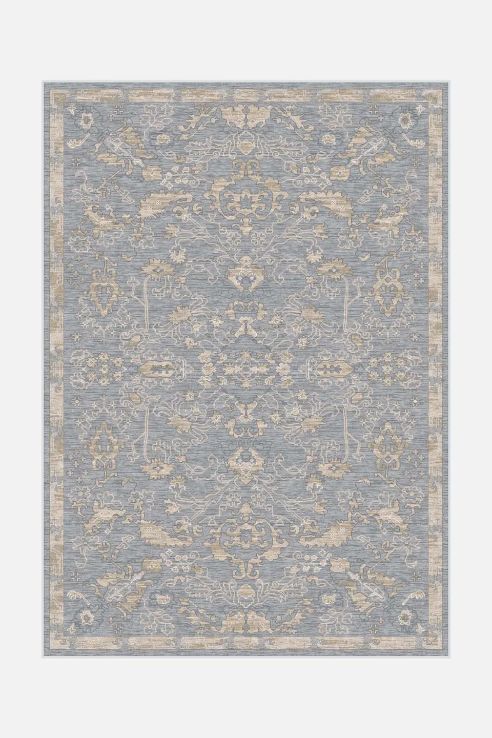 teppana-lavendel-silber-teppich-waschbarer-teppich-mit-rutschmatte image 1