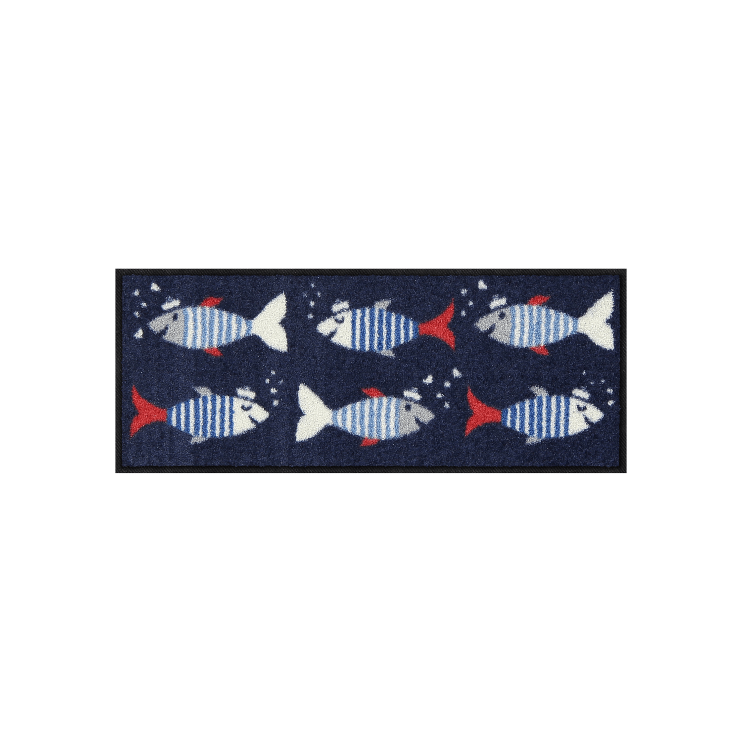 salonloewe-sailor-fish-minimatte-30-x-75-cm-waschbare-fu-matte-blau-rutschfest image 1