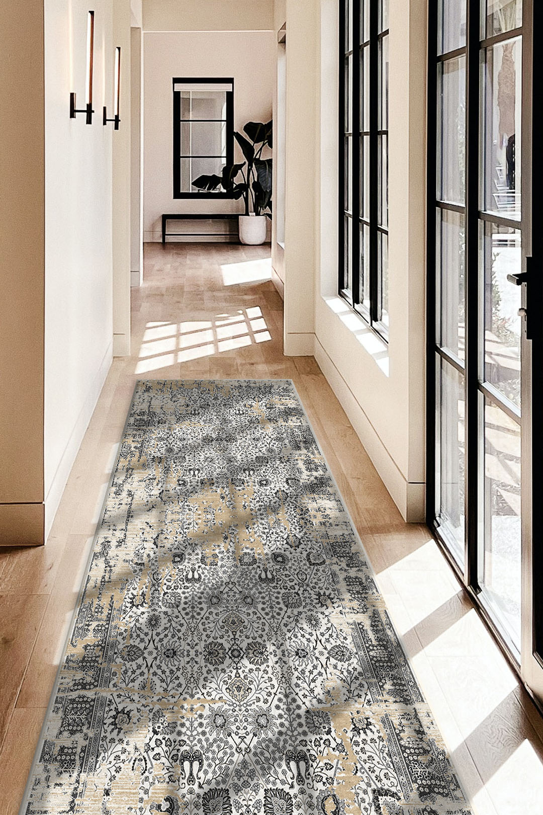 teppana-caro-beige-waschbarer-indoor-teppich-im-klassischen-design-inkl-rutschfe image 8