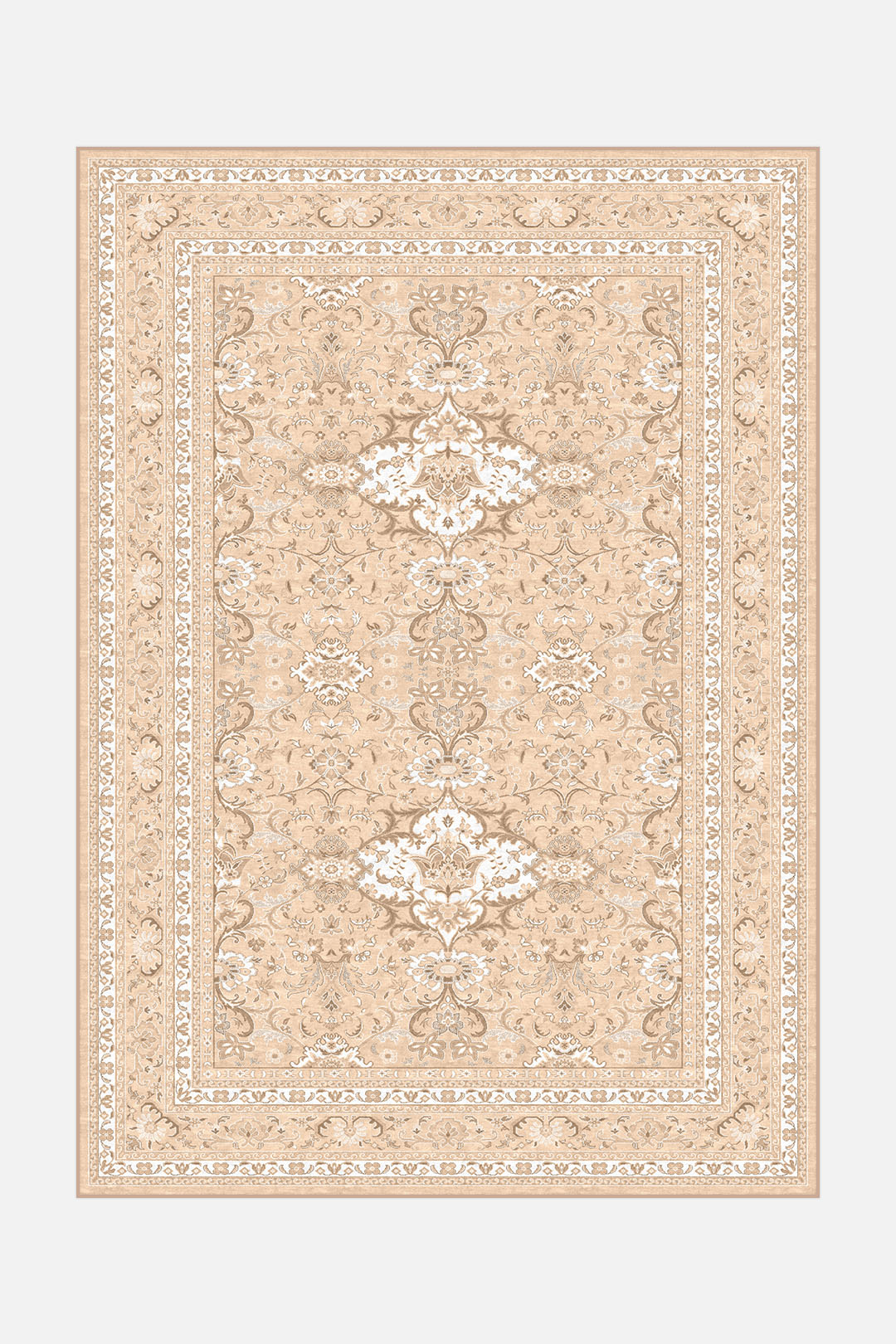 teppana-amaryllis-beige-teppich-waschbar-persisch-boho image 1