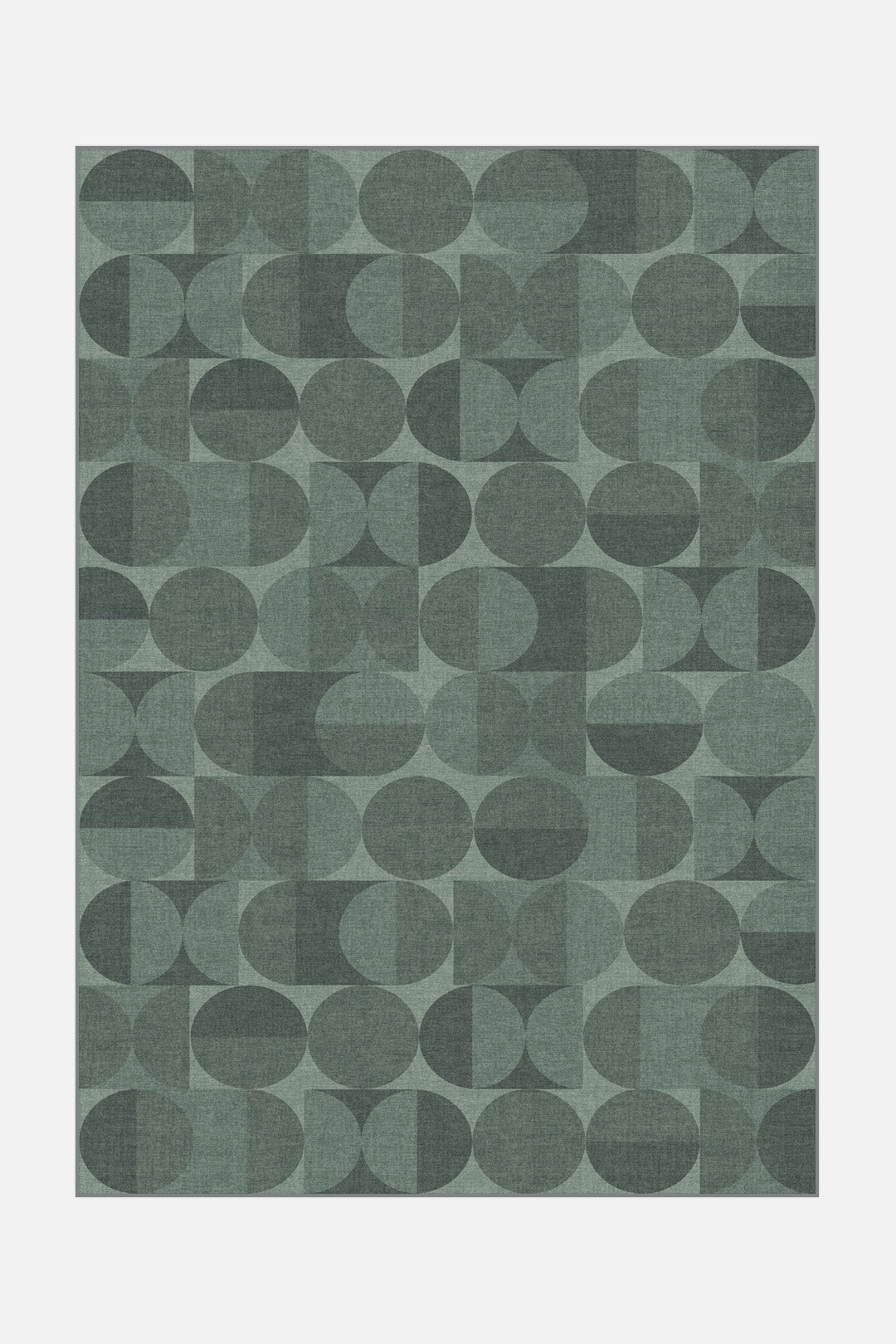 teppana-ronda-waldgr-n-teppich-waschbarer-moderner-teppich-in-waldgr-n-geometris image 1