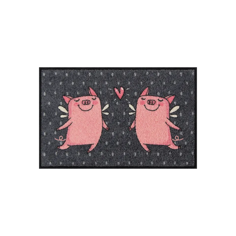 salonloewe-love-pigs-eingangsmatte-45-x-70-cm-grau-waschbar-rutschfester-gummir- image 1