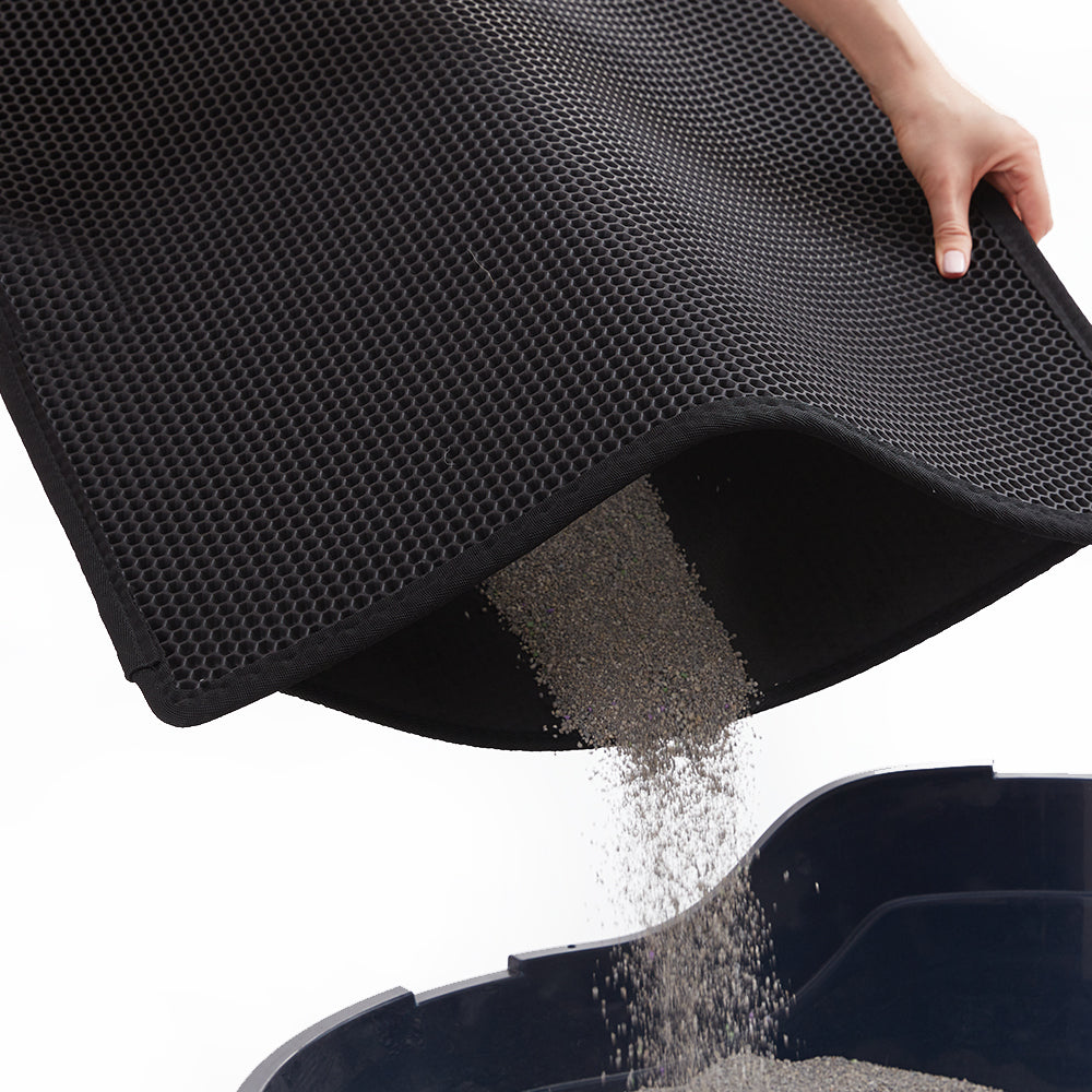 gorilla-grip-waben-katzenstreu-matte-f-ngt-streu-auf-weich-f-r-pfoten-auslaufsic image 2