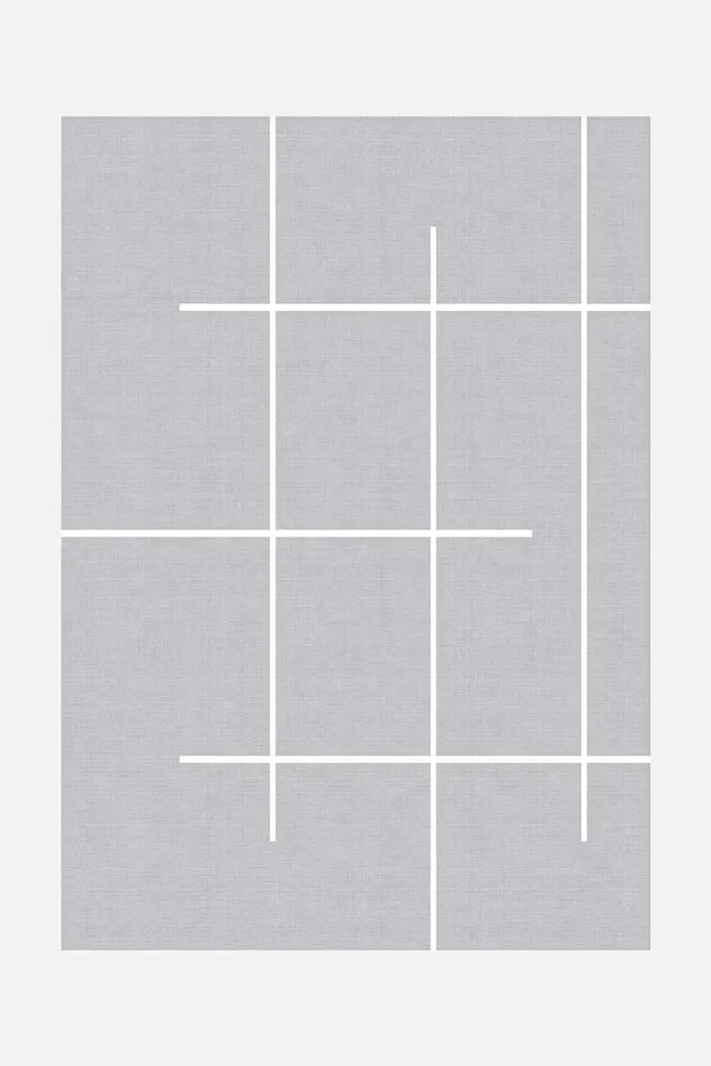 teppana-kolja-matt-teppich-moderner-grau-silberner-design-teppich-waschbar-inkl- image 1