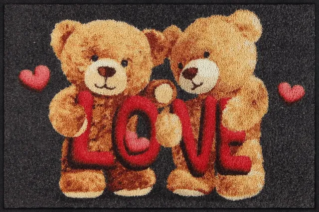 salonloewe-love-teddys-eingangsmatte-50-x-75-cm-teddyb-r-motiv-made-in-germany image 1