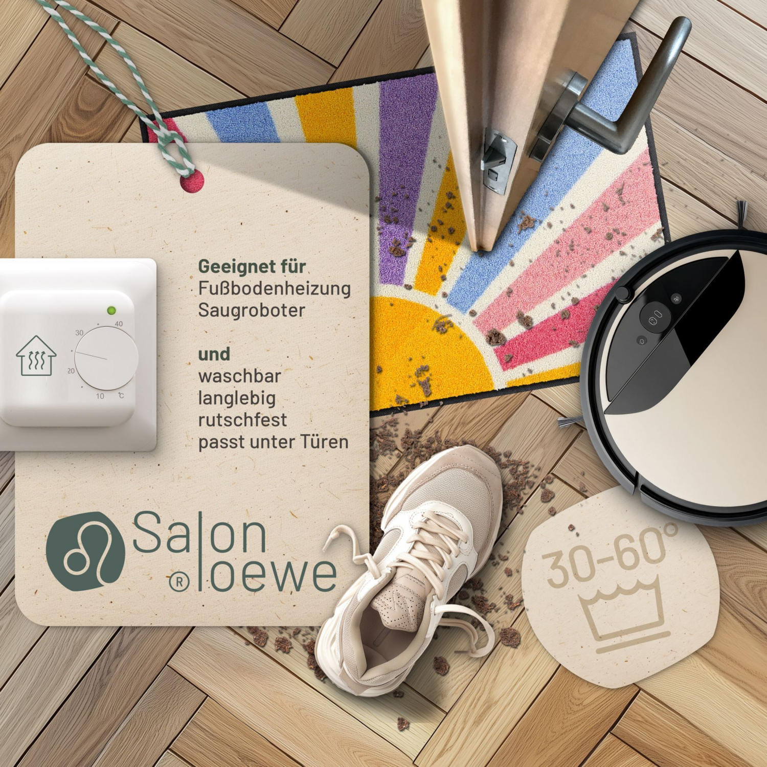 salonloewe-sunrise-eingangsmatte-50-x-75-cm-schmutzfangmatte-mit-polyamid-und-ru image 3