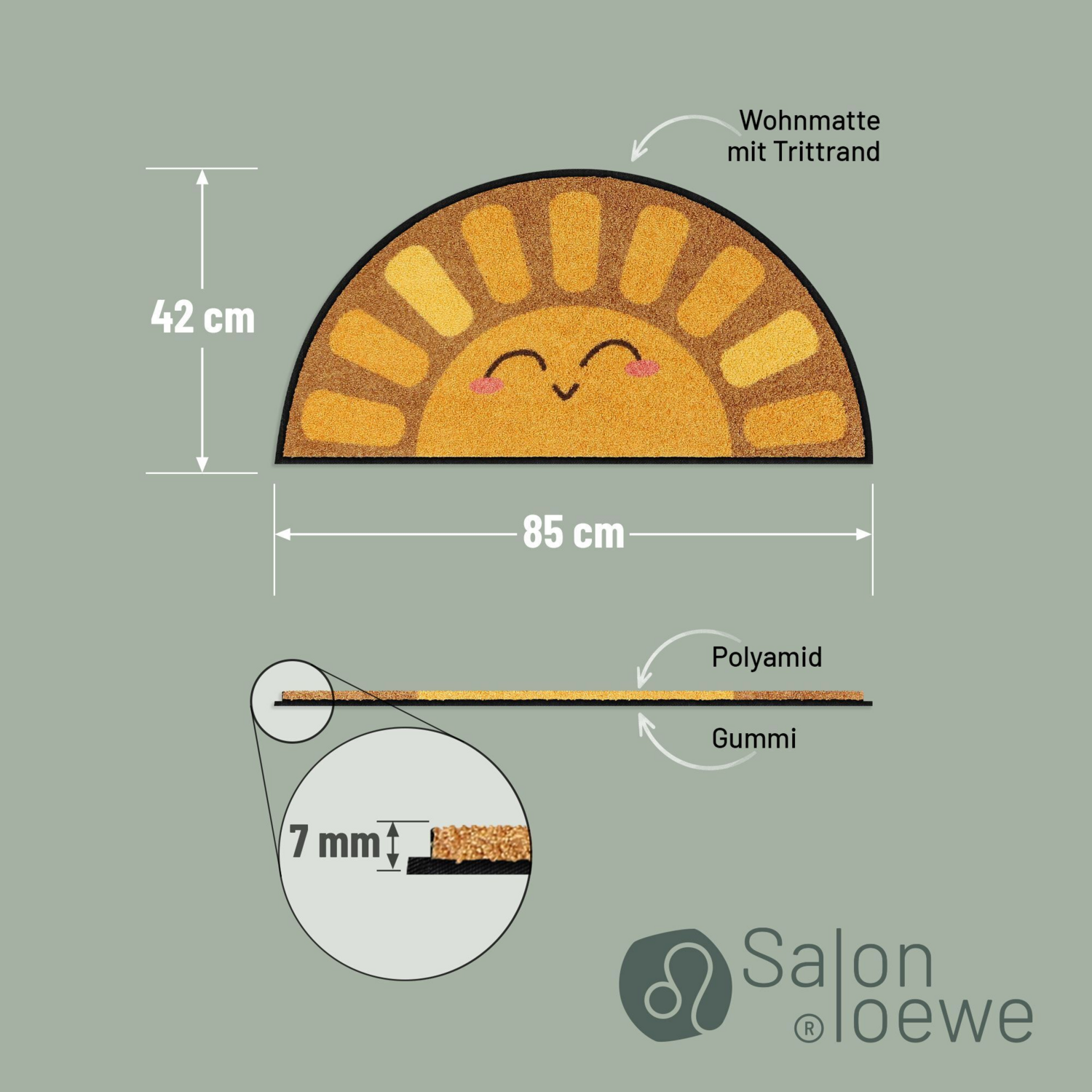 salonloewe-sun-smile-sonderform-fu-matte-42-x-85-cm-fr-hliche-innenmatte-mit-eff image 5