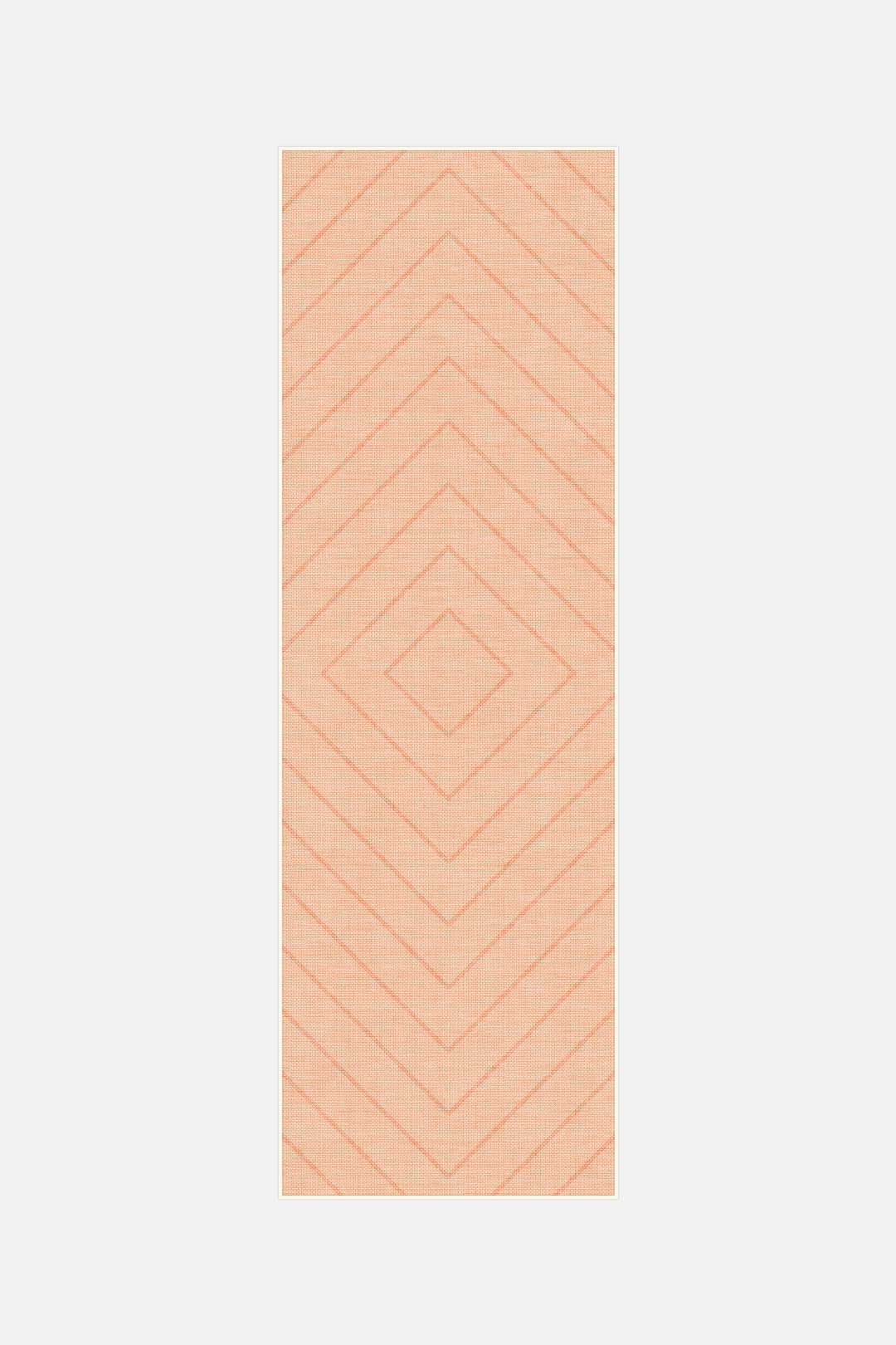 teppana-diamond-papaya-waschbarer-teppich-geometrisch-orange image 5