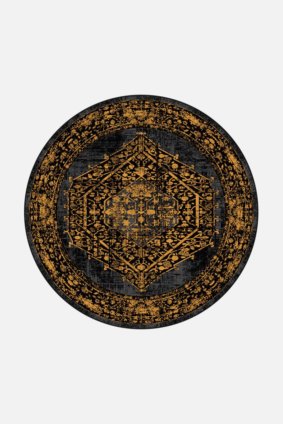 teppana-nero-gold-teppich-waschbarer-indoor-teppich-schwarz-gelb-orange-klassisc image 8