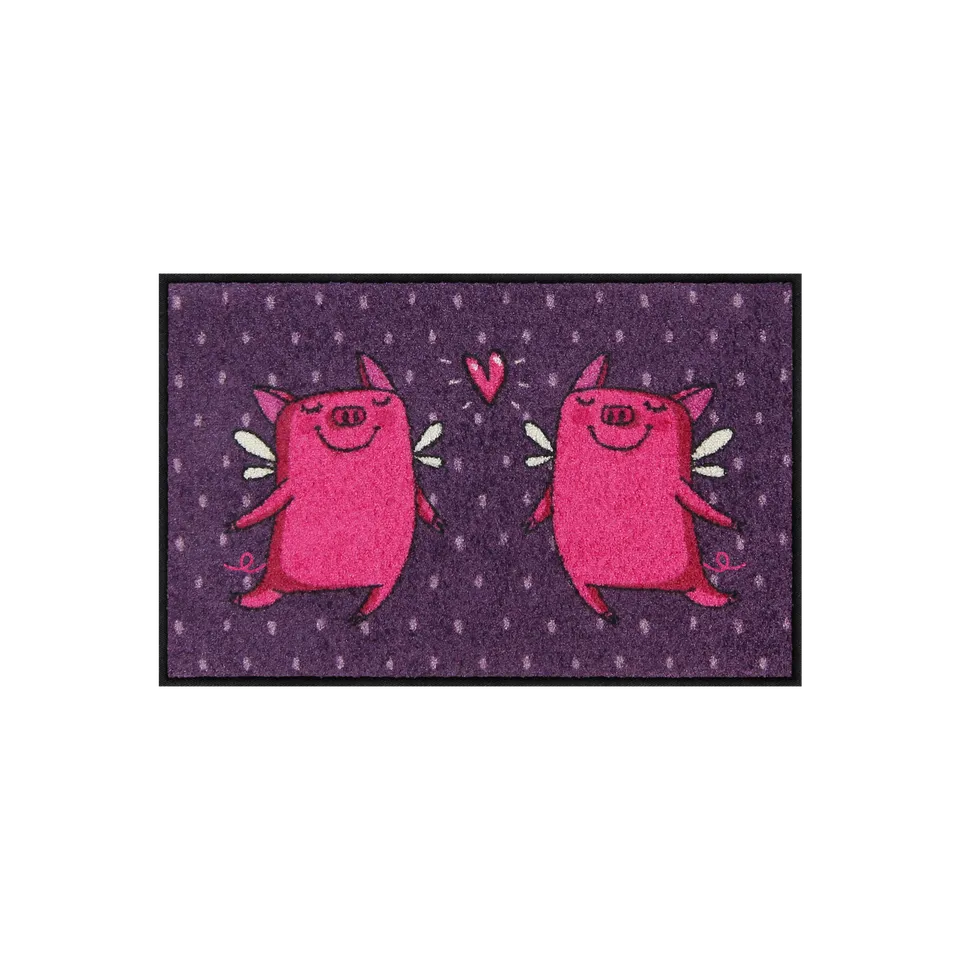 salonloewe-love-pigs-violet-eingangsmatte-45-x-70-cm image 1