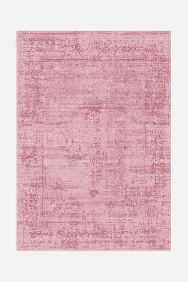 teppana-paloma-ros-teppich-waschbarer-teppich-creme-ros image 1