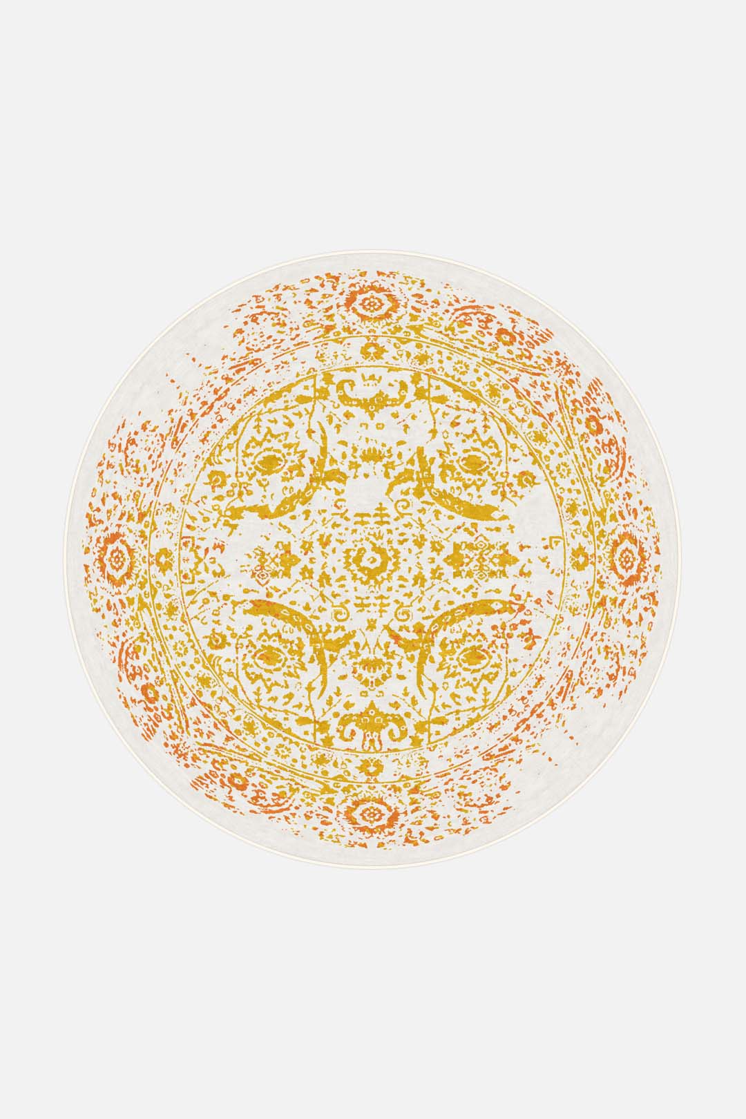 teppana-eva-sonne-teppich-waschbarer-teppich-in-gelb-orange-f-r-moderne-wohnr-um image 8