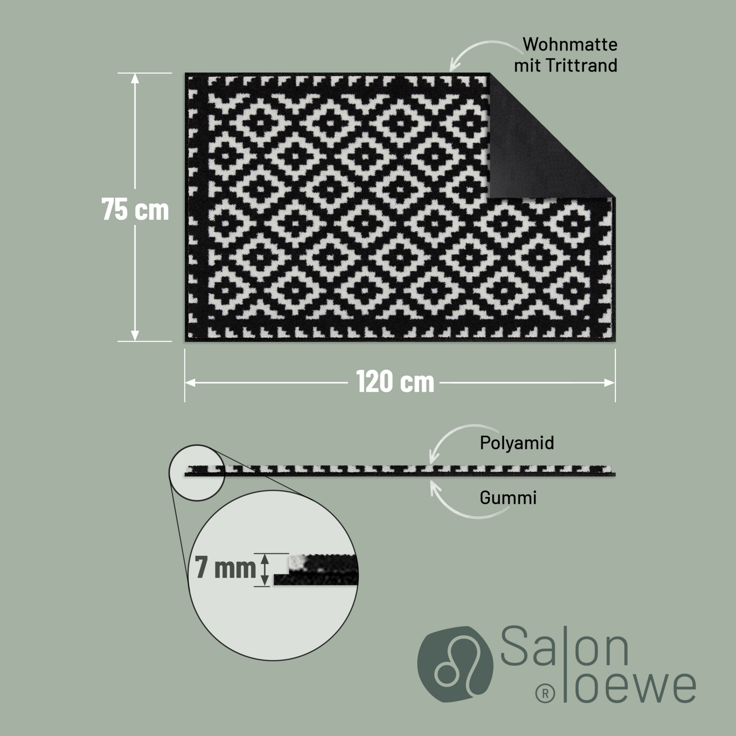 salonloewe-tabuk-black-white-teppich-75-x-120-cm-geometrische-fu-matte-aus-polya image 4