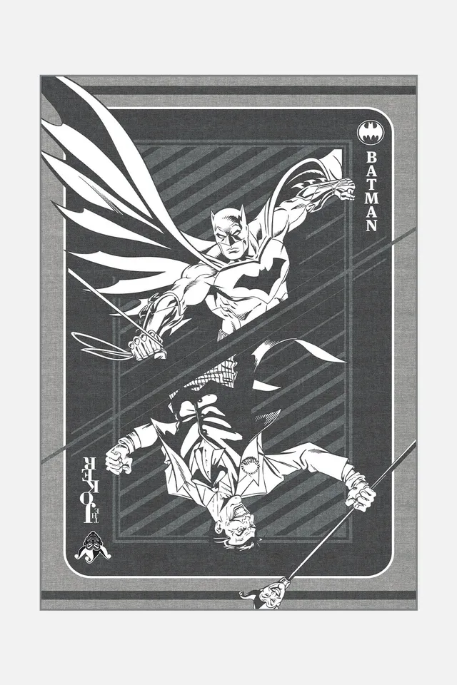 teppana-batman-joker-grau-teppich-waschbarer-kinderteppich-mit-rutschfester-matt image 1