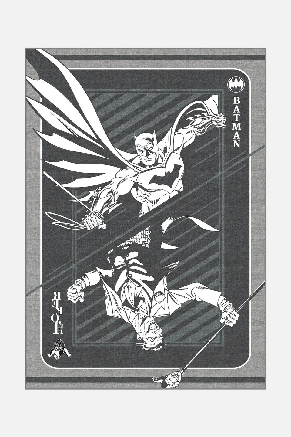 teppana-batman-joker-grau-teppich-waschbarer-kinderteppich-mit-rutschfester-matt image 1