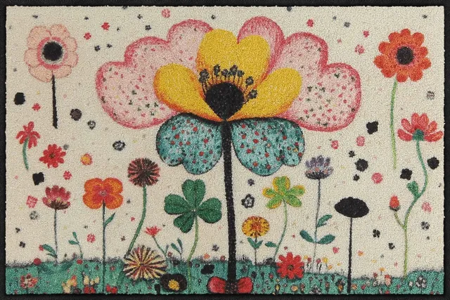 salonloewe-fantasy-flower-eingangsmatte-50-x-75-cm-waschbare-fu-matte-mit-blumen image 1