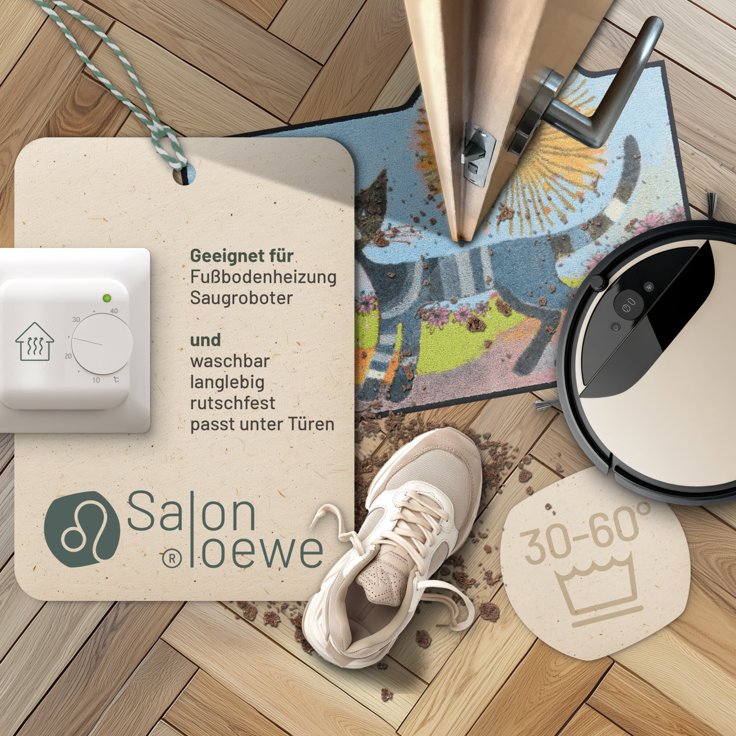 salonloewe-good-morning-leo-matte-55-x-76-cm-waschbare-fu-matte-mit-l-wenmotiv image 3