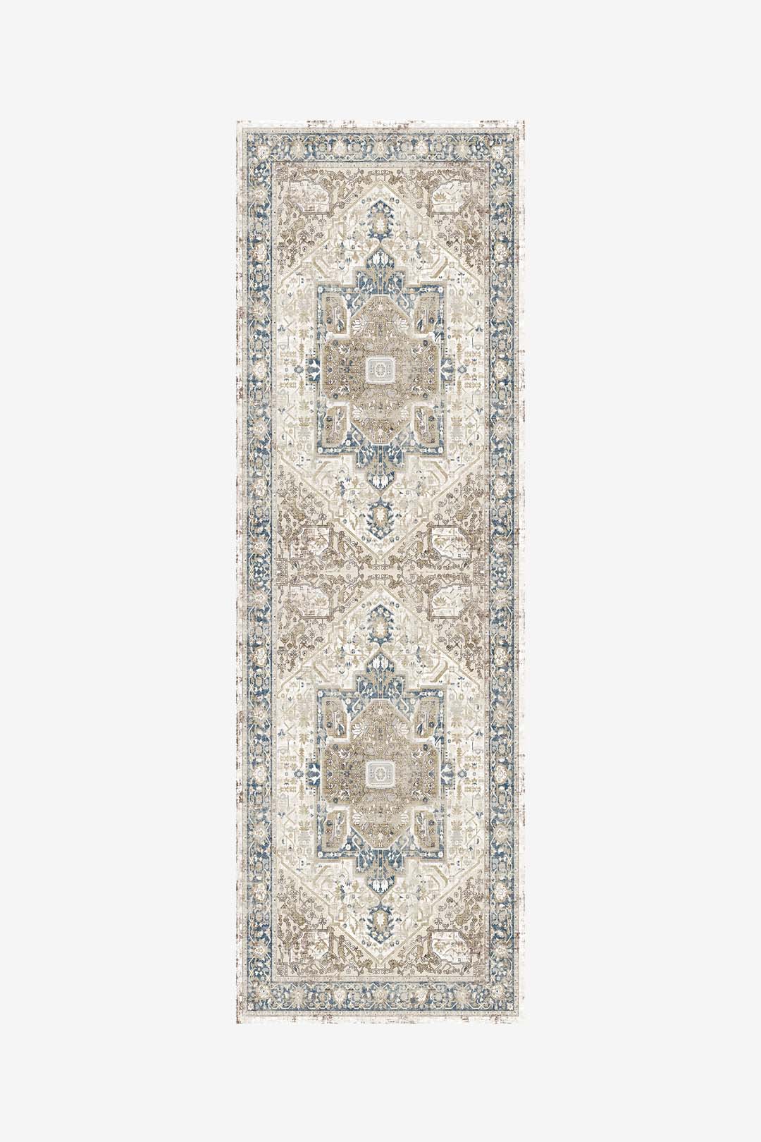 teppana-heriz-natur-waschbarer-teppich-beige-persisch image 5